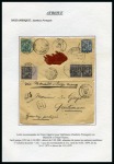 Stamp of France AFRIQUECollection de 33 lettres sur pages d'exposition