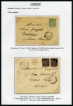 Stamp of France AFRIQUECollection de 33 lettres sur pages d'exposition
