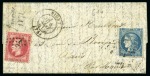 Stamp of France REPECHAGE de CORBEIL 1872Lettre par Boule de Moulins