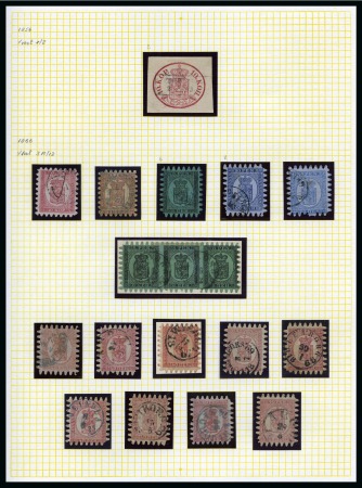 1856-1911 Old time ranges on 10 leaves in above average