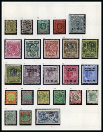 1854-1946 Superb group of mostly high values, majority
