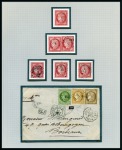 1859-77 Superbe collection sur 43 feuilles en album