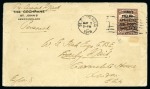 Stamp of Canada » Newfoundland 1919 "FIRST TRANS ATLANTIC AIR POST April, 1919" overprinted 3c on cover
