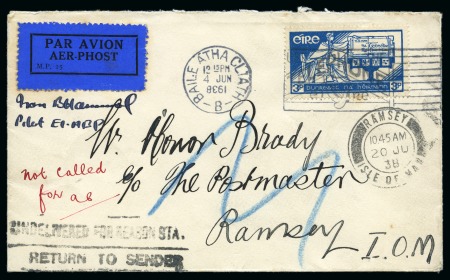 Stamp of Ireland » Airmails 1938 (Jun 4) Second Season of Summer service by Aer Lingus to Isle of Man