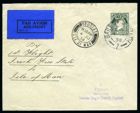 Stamp of Ireland » Airmails 1938 Second Season of Summer service by Aer Lingus to Isle of Man