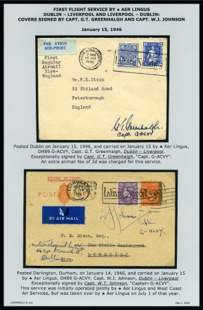 Stamp of Ireland » Airmails 1946 (Jan 15) First Postwar Airmail Ireland-England