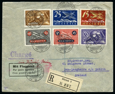 Stamp of Ireland » Airmails 1923 (Oct 26) Swiss acceptance for early internal airmail service