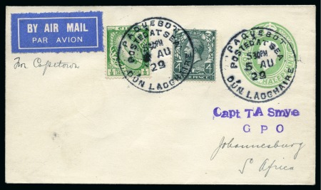 Stamp of Ireland 1929 (Aug 26) Irish acceptances for first airmail service in South Africa (6 covers)
