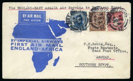Stamp of Ireland » Airmails 1931 (Feb 26) Imperial Airways England-East Africa Service, London-Aswan flight covers (2)