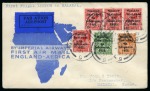 1931 (Feb 26) Imperial Airways England-East Africa Service, group of four covers