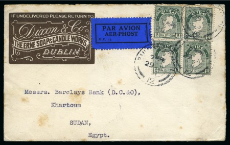 Stamp of Ireland » Airmails 1931-32 Irish acceptances for airmail services to and from Africa, collection of 17 flight covers
