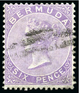 1865-1903 Wmk CC 6d dull mauve with inverted watermark, used