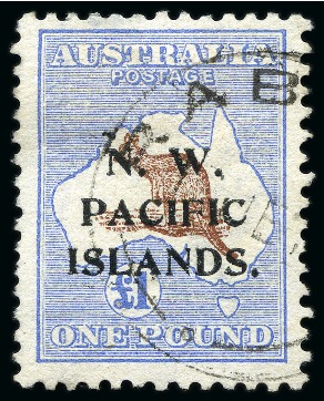 Stamp of New Guinea 1915-32, Used collection on printed album pages