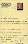 Stamp of France 1849 1F Vermillon pâle dit Vervelle, très frais, sans
