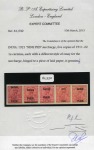 1921 "NINE PIES" group of five essays in different styles on the 1911-22 1a carmine