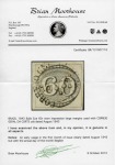 Stamp of Brazil » 1843 Bull's Eyes 1843 Bulls Eye 60r worn impression, good to large margins, with CORREIO GERAL DA CORTE 18th Aug 1843 cds