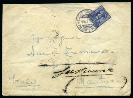 Stamp of China » Chinese Empire (1878-1949) » Chinese Republic 1938 (Jul 16) Italian Navy envelope sent from China