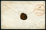 Stamp of Great Britain » 1840 1d Black and 1d Red plates 1a to 11 1840 (Nov 18) Small envelope from London to Broughton  with 1840 1d black pl.2 LG