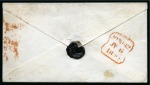 1840 (Jul 6) Envelope sent within London with 1840 1d black pl.4 AL
