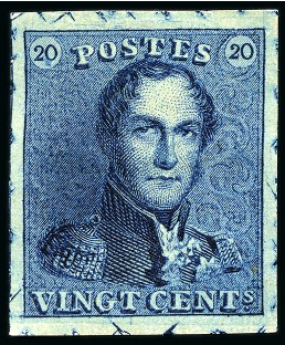 Stamp of Large Lots and Collections 1849-58, Exceptional group of Belgium classics on stockcards