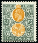 Stamp of Sierra Leone 1859-1981, Mint collection on stockcards, incl. 1912-21 set to £5