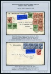 1922-25, Collection of Irish Acceptance for RAF "Desert Airmail Service" London-Cairo-Baghdad, 24 covers, frot and a RAF Handbook