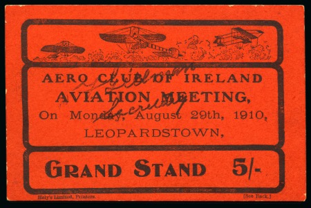 Stamp of Ireland » Airmails 1824-1919, Collection of Aviation pioneers and meetings in an album