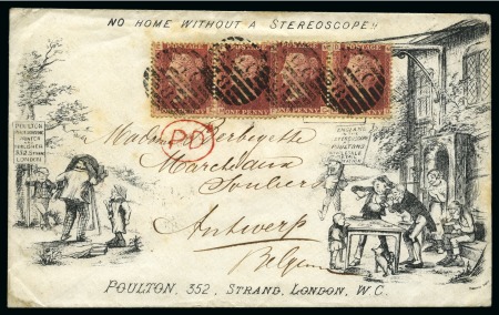 Stamp of Great Britain » Hand Illustrated and Printed Envelopes 1864 Photographic Printer and Publisher - Poulton of