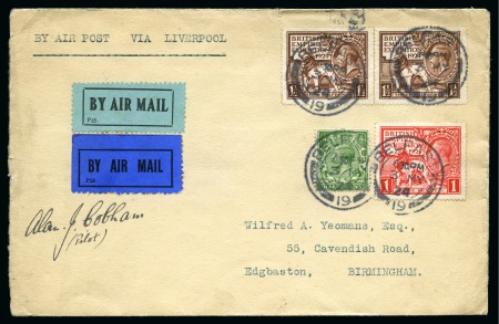 Stamp of Ireland » Airmails 1924 (May 2 - Jun 9) First Experimental Flight Service Belfast-Liverpool, collection of 16 covers