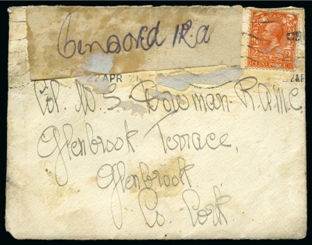Stamp of Ireland » Transitional Period 1916-21 EASTER RISING & ANGLO-IRISH WAR collection incl. 1908 cover with Sinn Fein "Celtic Cross" label