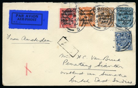 Stamp of Ireland » Airmails 1929-31, Irish Acceptances via the London and Amsterdam services to the Far East, collection on 13 pages
