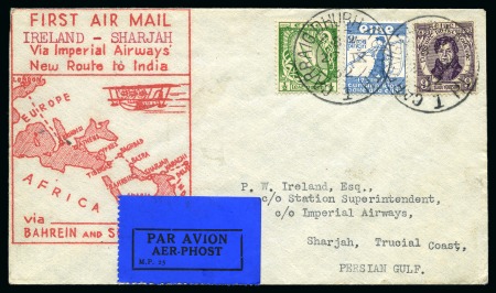 Stamp of Ireland » Airmails 1932 (Oct 1) Imperial Airways London-Basra-Bahrain-Sharjah