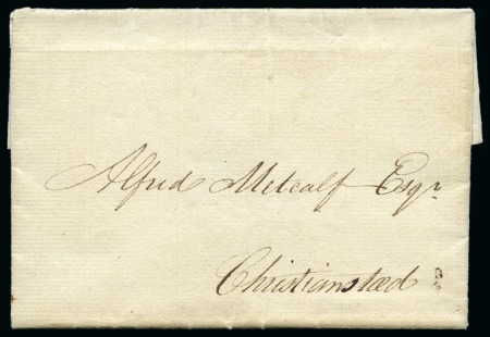 1810 (22 Nov.) Folded entire from Frederiksted to Christianstad,