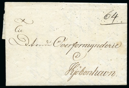1829 (14 March) Folded entire from St.Croix to Copenhagen,