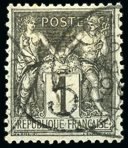 Stamp of Colonies françaises » Madagascar (Poste française) 1896, 1c Sage 