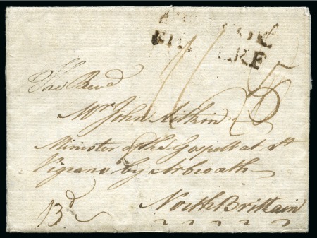 Stamp of Danish West Indies » Pre-Philately and Stampless Covers 1782 (31 Aug.) Folded entire dated St.Croix 31 Aug