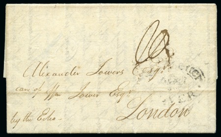 Stamp of Danish West Indies » Pre-Philately and Stampless Covers 1802 (28 March) First British Occupation: Folded entire