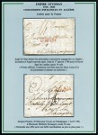 Stamp of Colonies françaises » Algérie 1780-1881, Période préphilatélique - Collection extrêmement étendue de 117 lettres en 2 albums