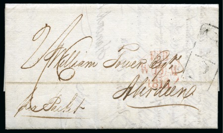 1814 (31 Dec.) Folded cover from St.Croix to Aberdeen