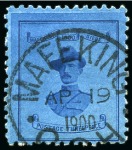 1900 Baden-Powell 3d deep blue on blue, used with central