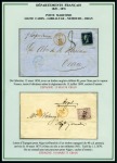 Stamp of Colonies françaises » Algérie 1830-1900, Poste maritime, très intéressante collection de 94 lettres sur 49 pages d'exposition