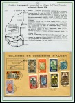 La Poste aérienne en Algérie, 1924-1962, collection très développée avec 206 lettres sur pages d'exposition en 3 albums