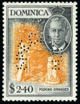 1951 1c to $2.40 set of 15 with "SPECIMEN" perforation