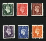 1944 KGVI German propaganda forgeries 1/2d to 3d complete set of 6