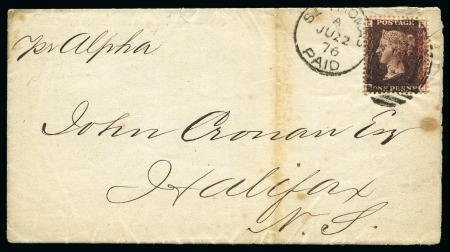 Stamp of Danish West Indies » British Post 1876 Printed matter to Halifax/Nova Scotia