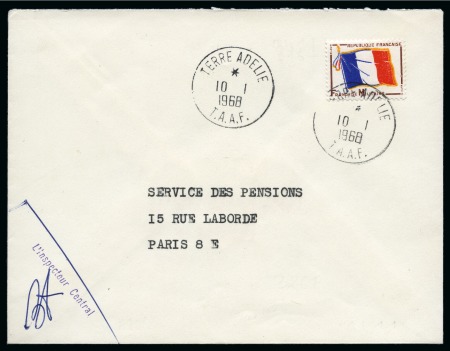 1968, courrier avec franchise