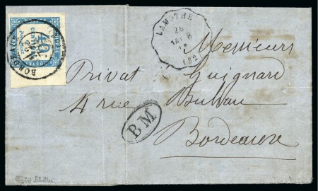 Stamp of France » Timbres-Taxe Superbe taxe carré 40c bleu bord de feuille obl. càd