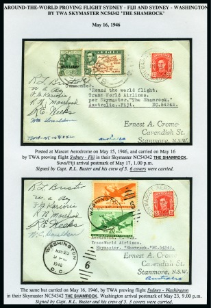 Stamp of Ireland » Airmails 1946-74 Collection of Trans World Airlines in 3 albums