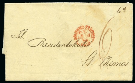 GREAT BRITAIN: 1859 OFFICIAL MAIL, Envelope with contents