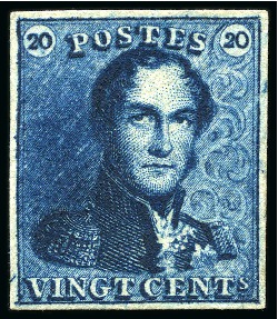 Stamp of Belgium » Belgique. 1849 Epaulettes - Réimpressions réimpression de 1866 : 10 et 20 cent.  Epaulettes,